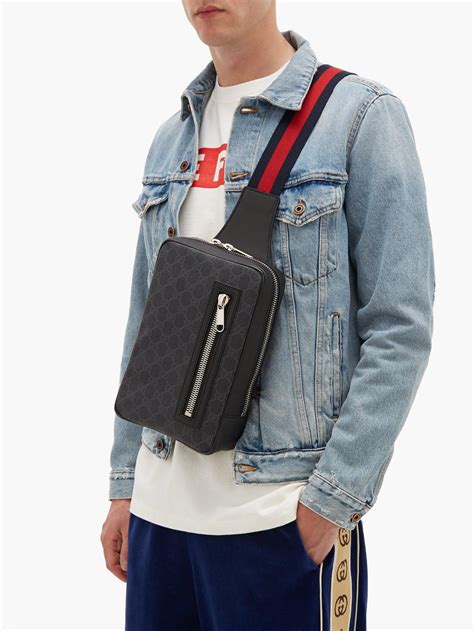 gucci gg supreme waist bag|Gucci supreme crossbody bag.